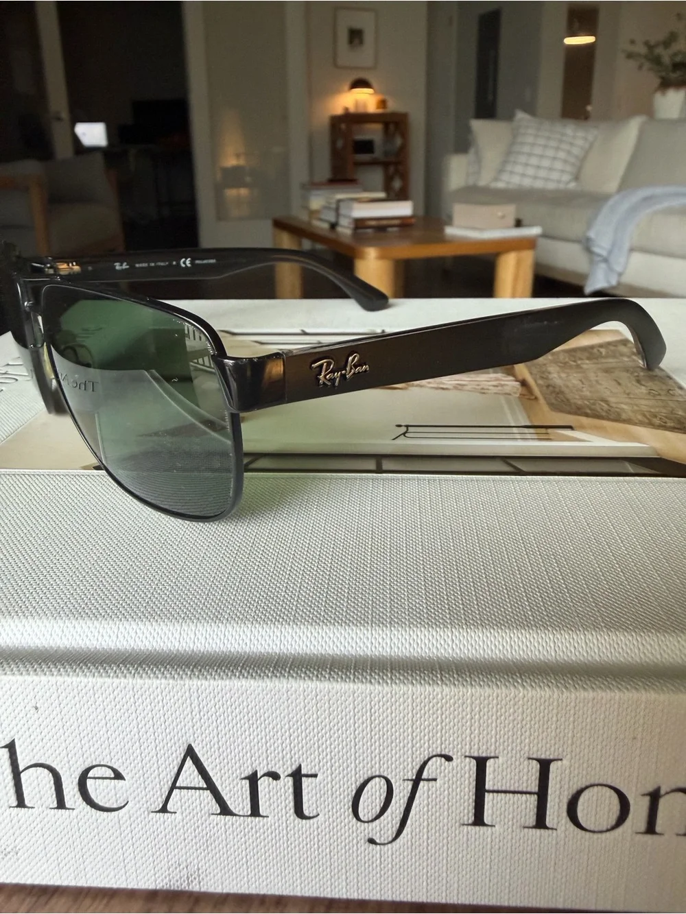 Ray-Ban RB3530 002/9A Men’s Black Polarized Green Sunglasses 58mm Italy